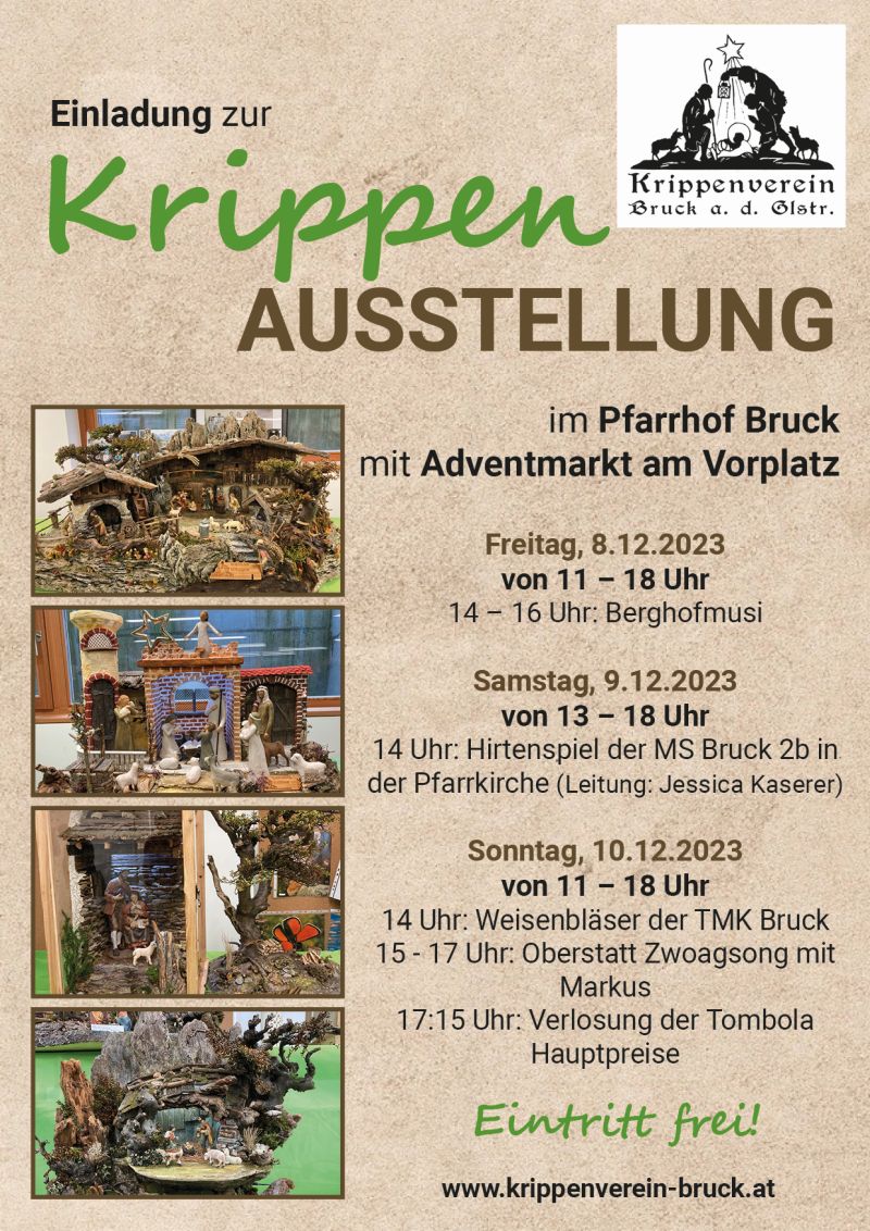 Einladung Krippenausstellung 2023